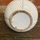Vintage White Ceramic Flower-Shaped Vase France