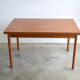 Teak table with Italian extensions 125cm