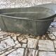 Baignoire en zinc du XIX°