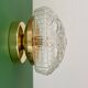Vintage glass globe wall or ceiling light.