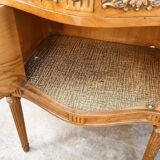 Paire de commodes arbalètes en noyer