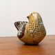 Bird sculpture in Danish studio pottery from the mid-century by Søholm, 1960s.