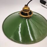 Enameled sheet metal pendant lights