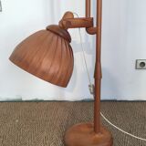 Vintage lamp 1960 wood goes up and down
