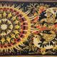 Aubusson tapestry "Dawn" in pure wool by Jean Claude Bissery