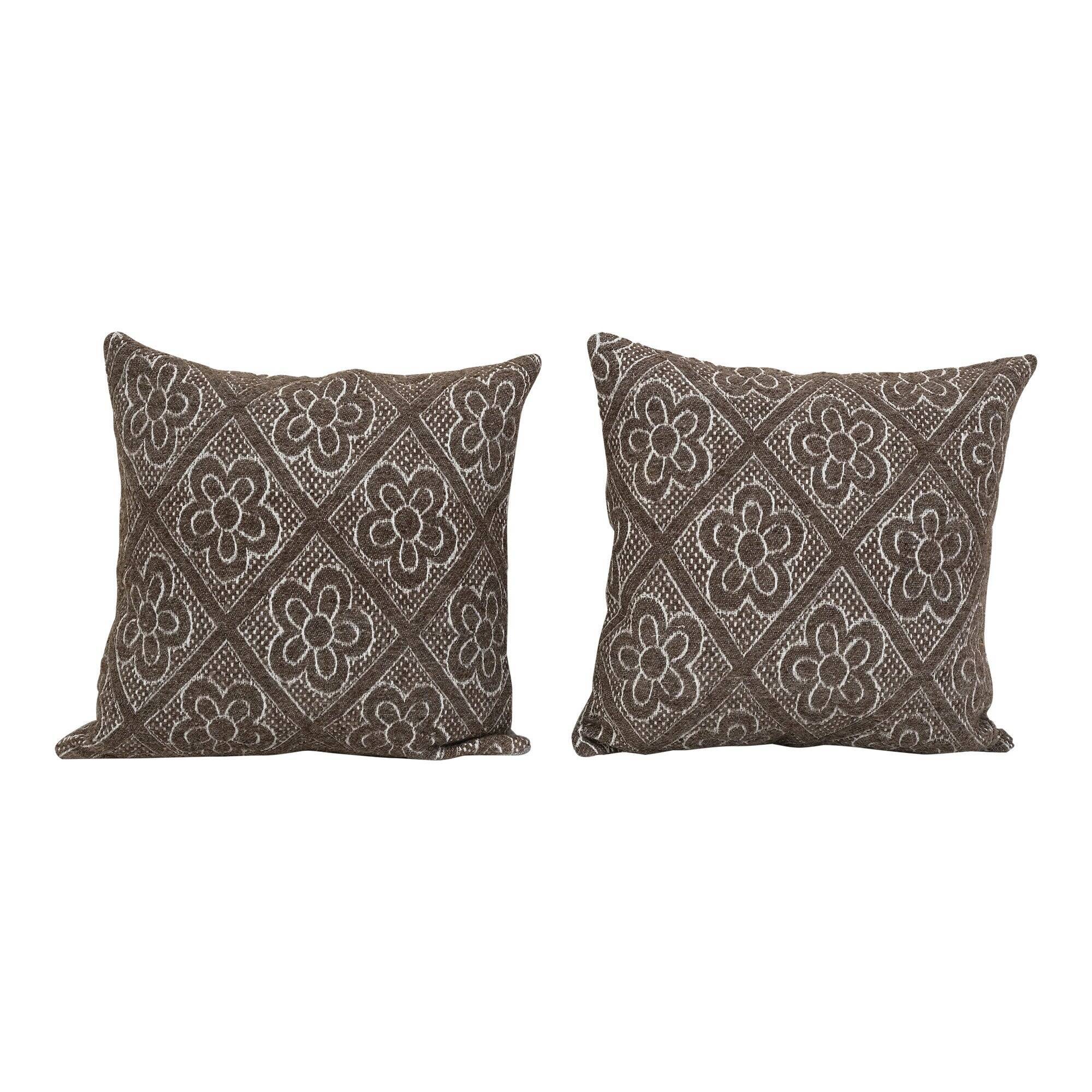 Set of 2 vintage kilim cushion covers 51x51 cm