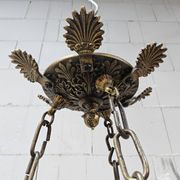 Antique Neo-Renaissance Greenman candle chandelier (Empire)