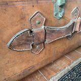 Old leather trunk