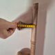coat rack made of 3 vintage wooden hooks