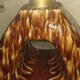 Large earthenware lamp from the 70s
