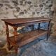 Console / service table or kitchen island French antique, 1880–1920