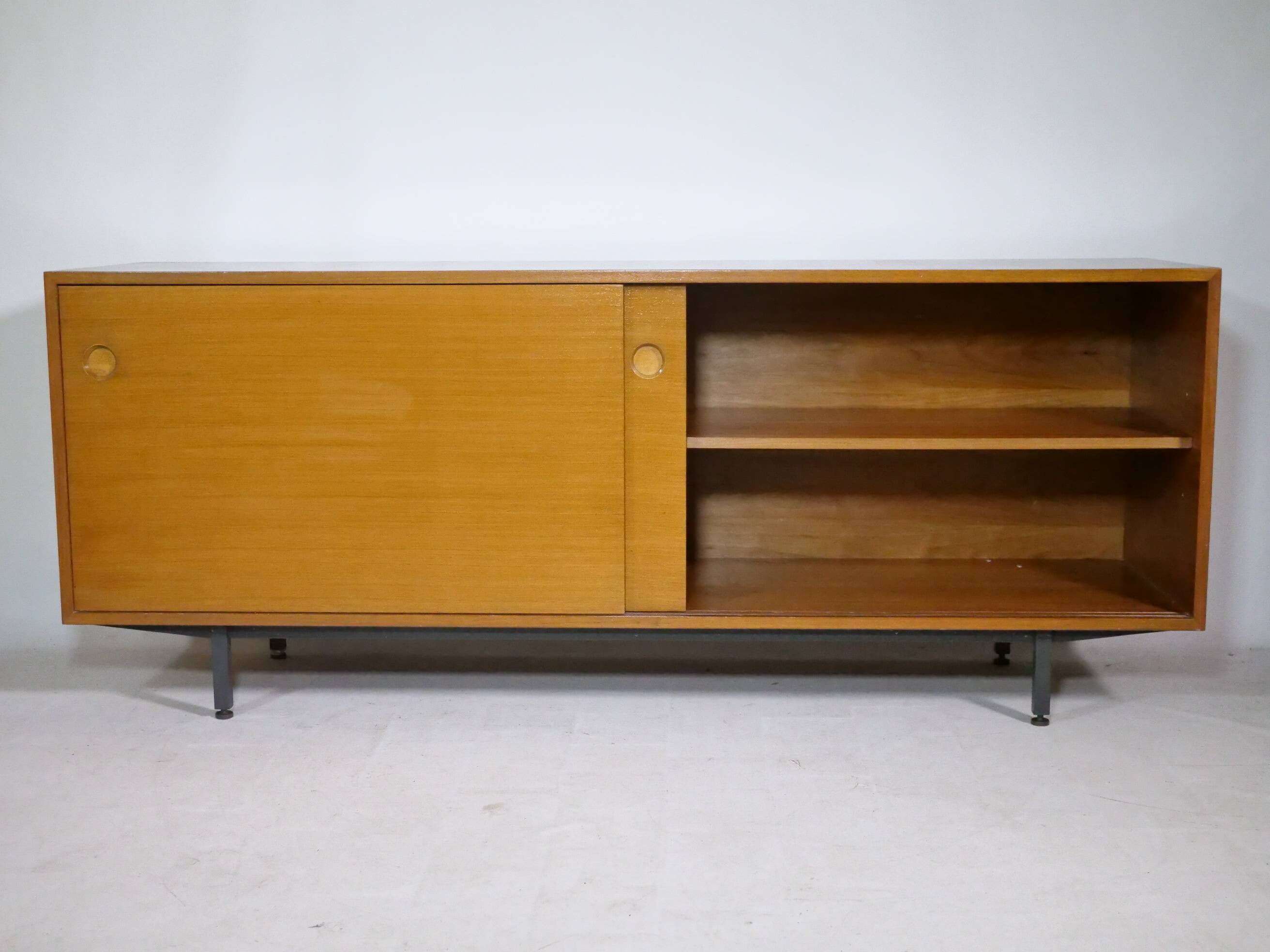 Teak sliding door sideboard by Ernst Martin Dettinger for Bormann, 1960s