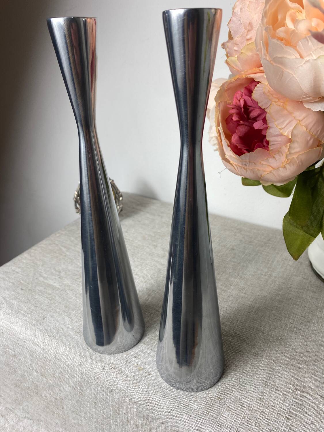 Ikea gâta aluminum diabolo candle holders