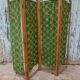Paravent bois et tissu 4 panneaux