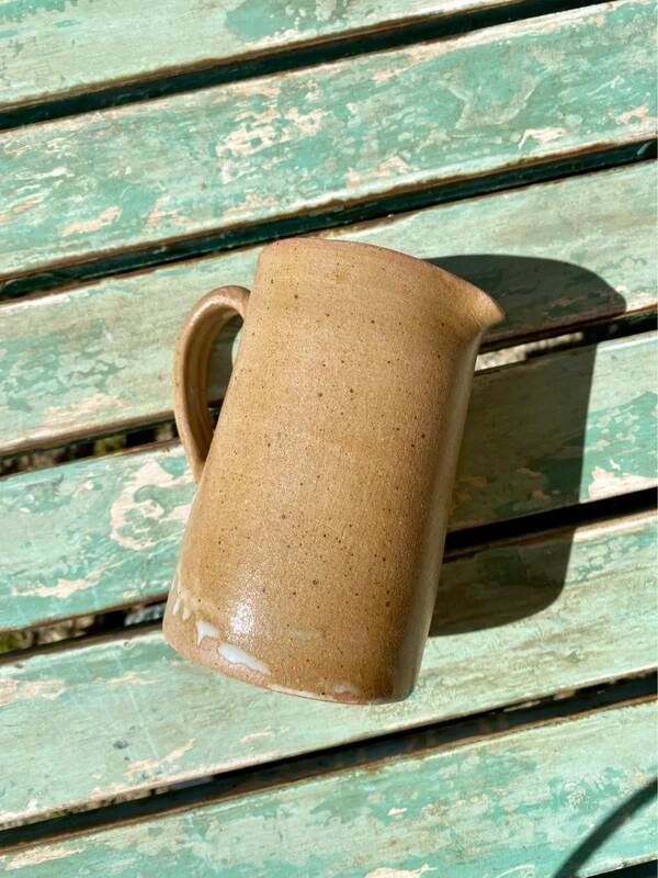 Small vintage stoneware carafe