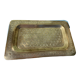 Plateau rectangulaire cuivre doré