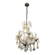 Louis XV style chandelier – 6 lights – patinated metal