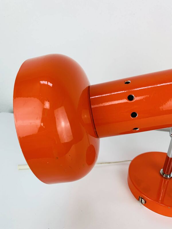 Applique spot orange années 70 vintage, space age
