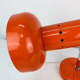 Vintage 70s orange spotlight wall light, space age