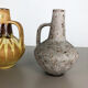 Set of 2 Ceramic Pottery Vase Heinz Siery Carstens Tönnieshof, Germany, 1970s