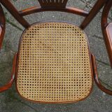 Thonet armchair No. 221, "bronze" inlays 1905 perfect caning