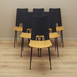 Set of six chairs, Italian design, 1950s, designer: Carlo Ratti, manufactur