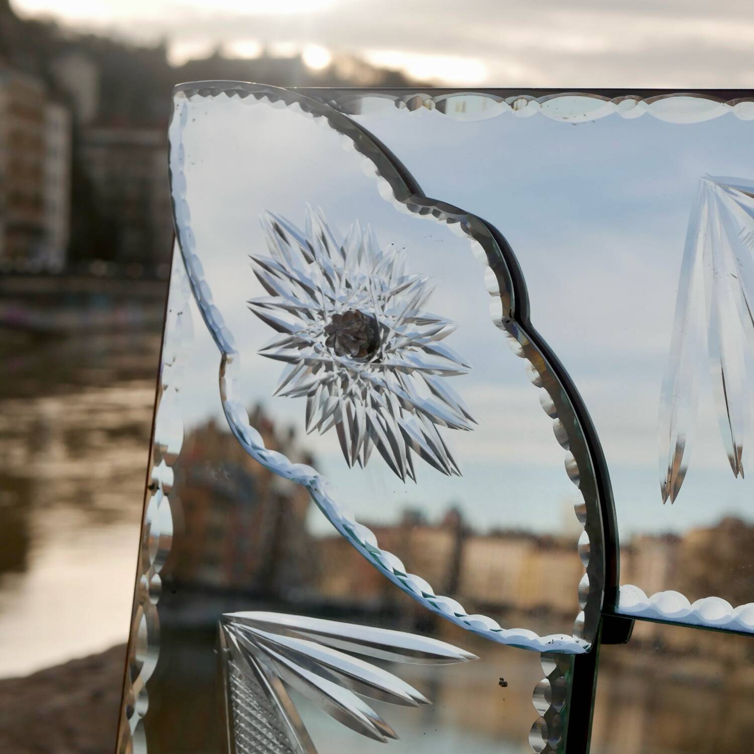 Large Venetian style mirror from the 60s