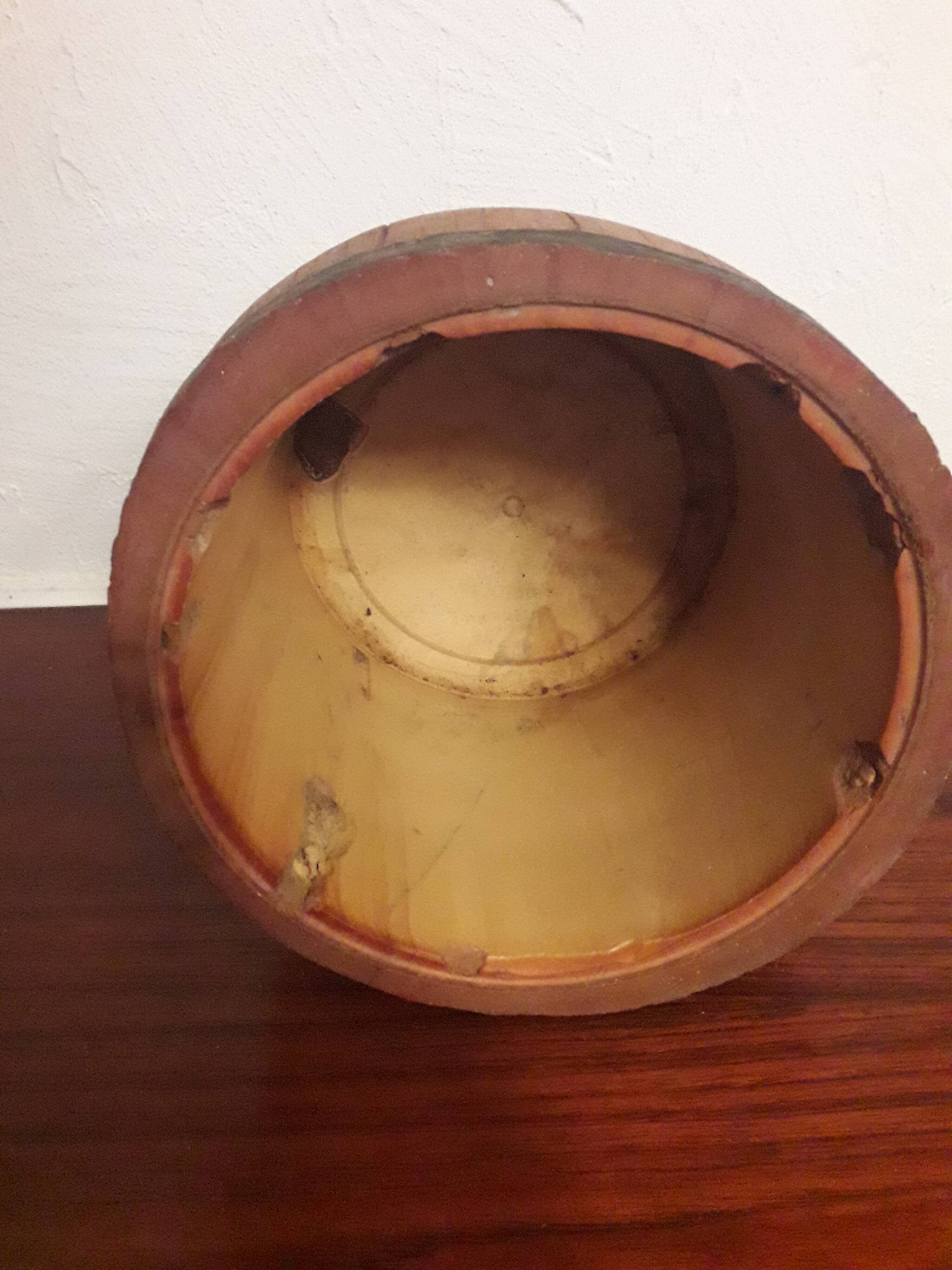 Ice bucket imitation biscuit barrel 1960