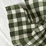 Bistro napkin, green checks