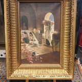 Painting on oriental canvas