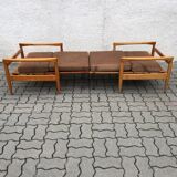Vintage miroslav navratil lounge chairs adjustable mid century 60s