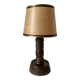 Lampe pied en bois tourné