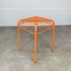 Vintage Ikea Vasteron stool, orange steel wire, 1990s