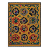 Hand knotted rug, vintage Turkish rug 116x150 cm