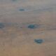 Antique English pine dining table for 6-8 people with oak base