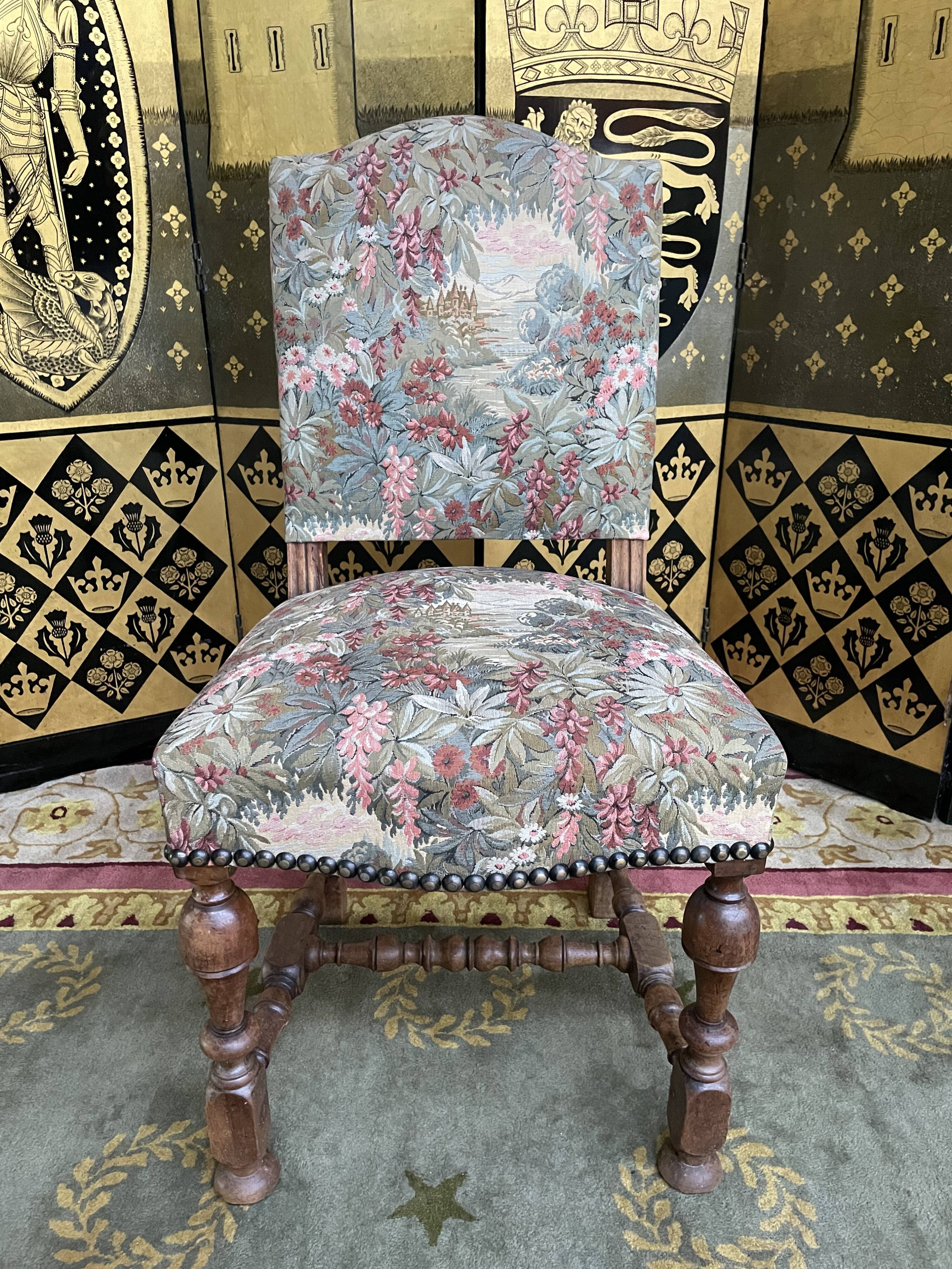 Suite of 6 Louis XIII style chairs