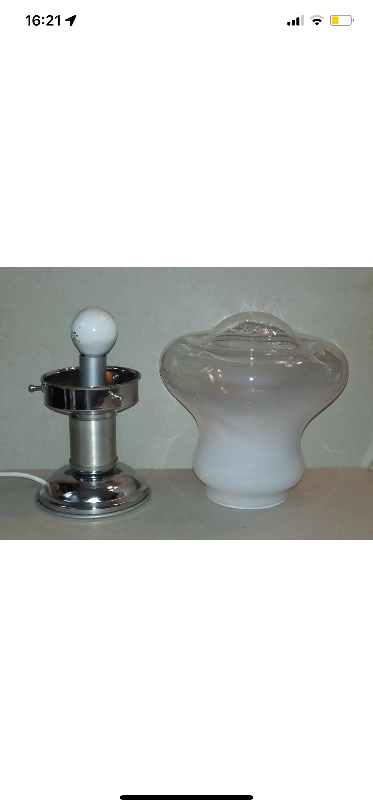 Italian vintage lamp in Murano glass 1970