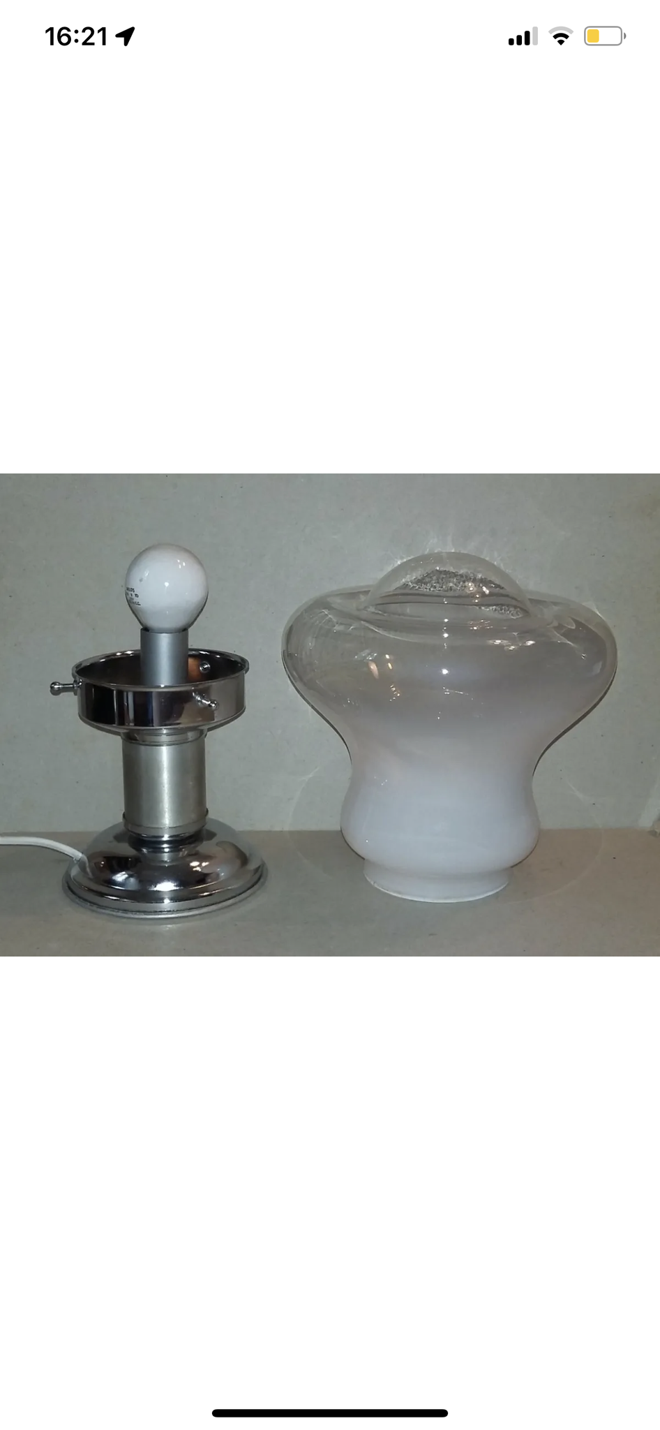 Italian vintage lamp in Murano glass 1970