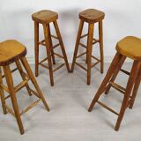 4 brutalist bar stools