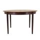 Round rosewood table, Danish design, 1970s, production: Skovby Møbelfabrik