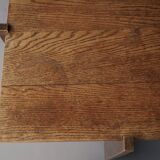 Dutch Modernist Hague School Oak Side Table. 1930s