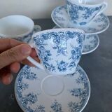 4 seventies cups and saucers from Rivanel