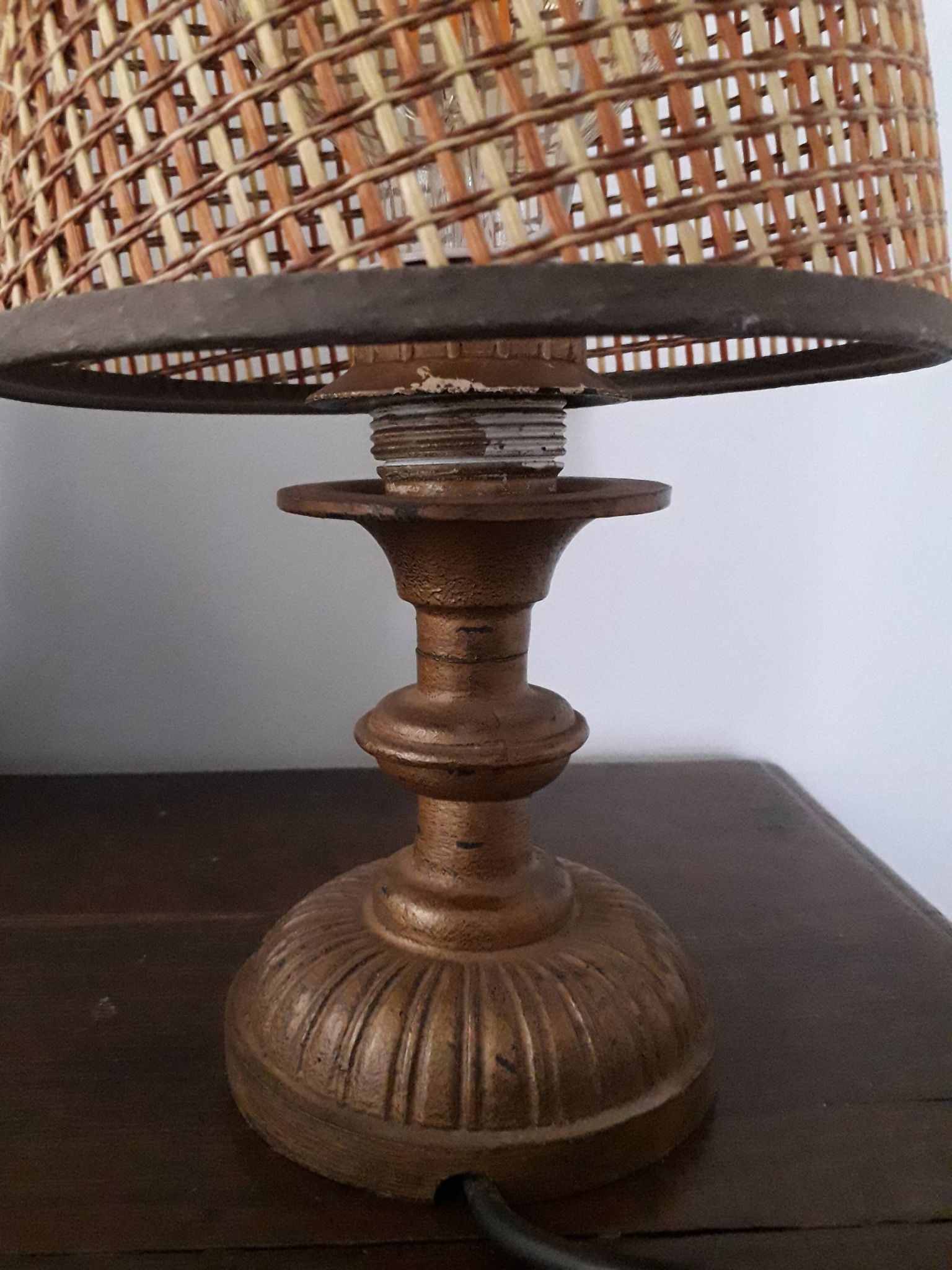 Lampe métallique vintage très originale