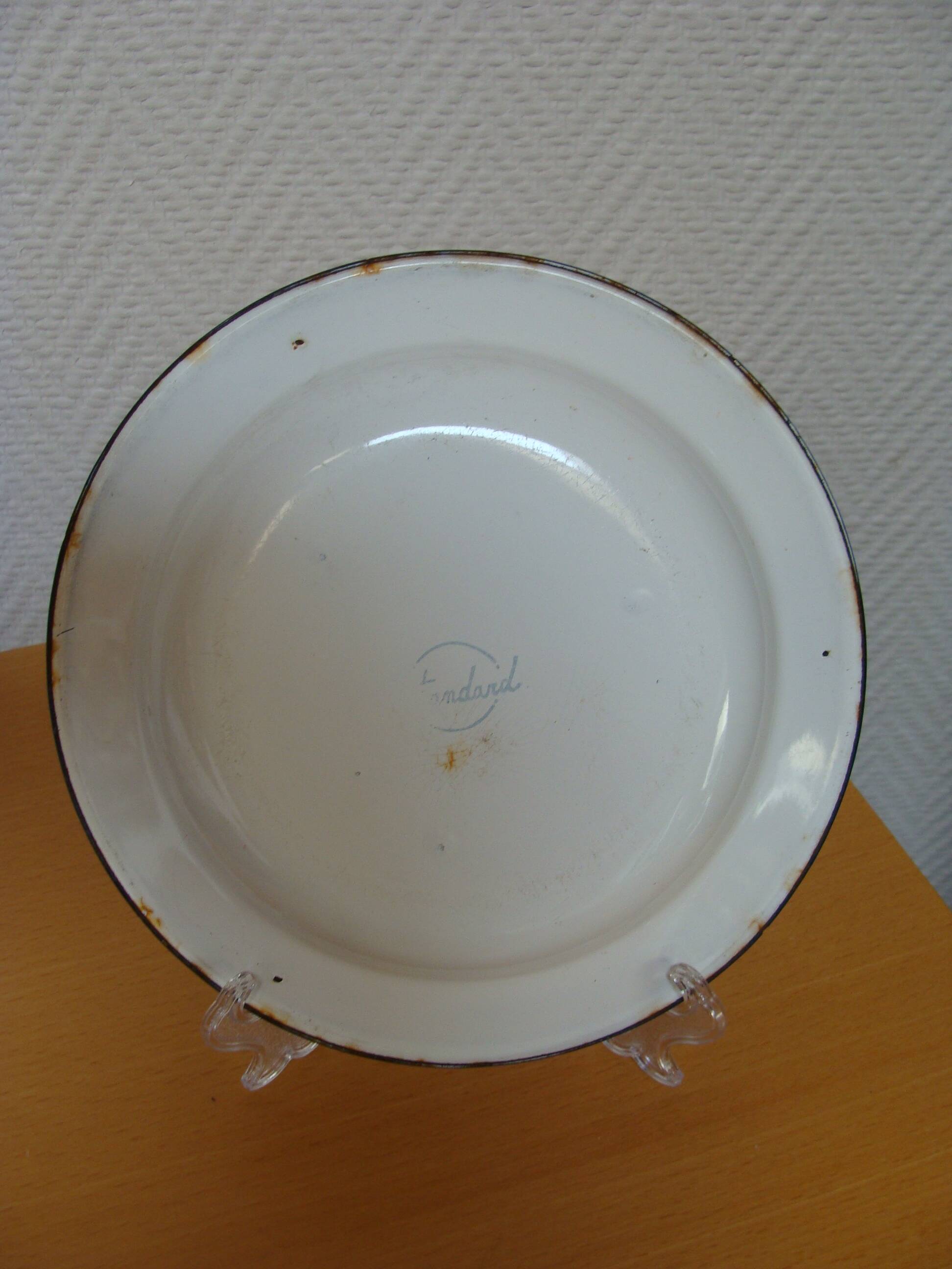 Vintage enameled tin plate