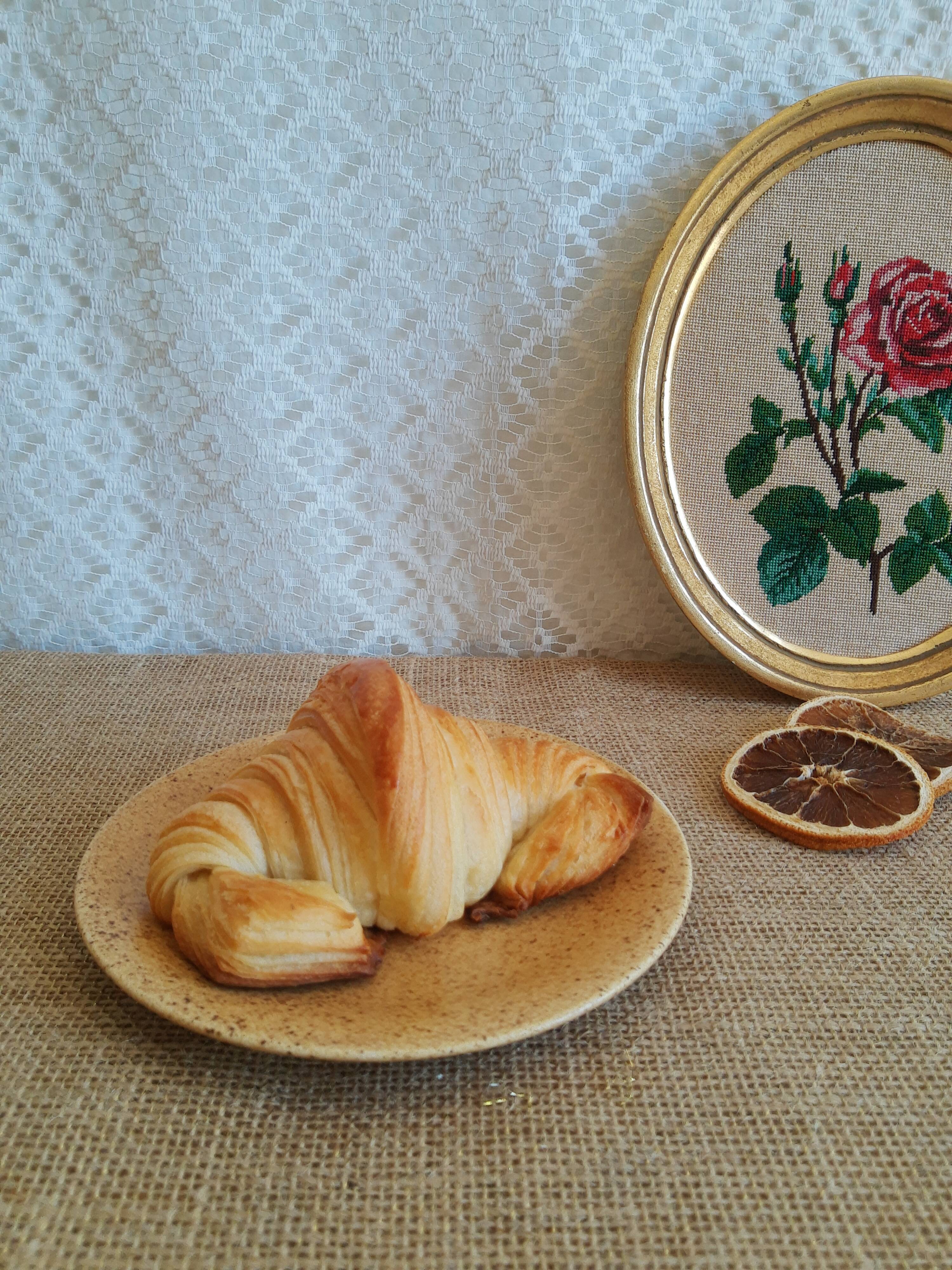 6 small dessert plates in vintage Chantilly Longchamp sandstone