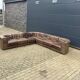Prachtige De Sede Ds11, 7-delige set in brown patchwork