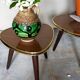 Pair of mini-seeded tripods 50s plant holder