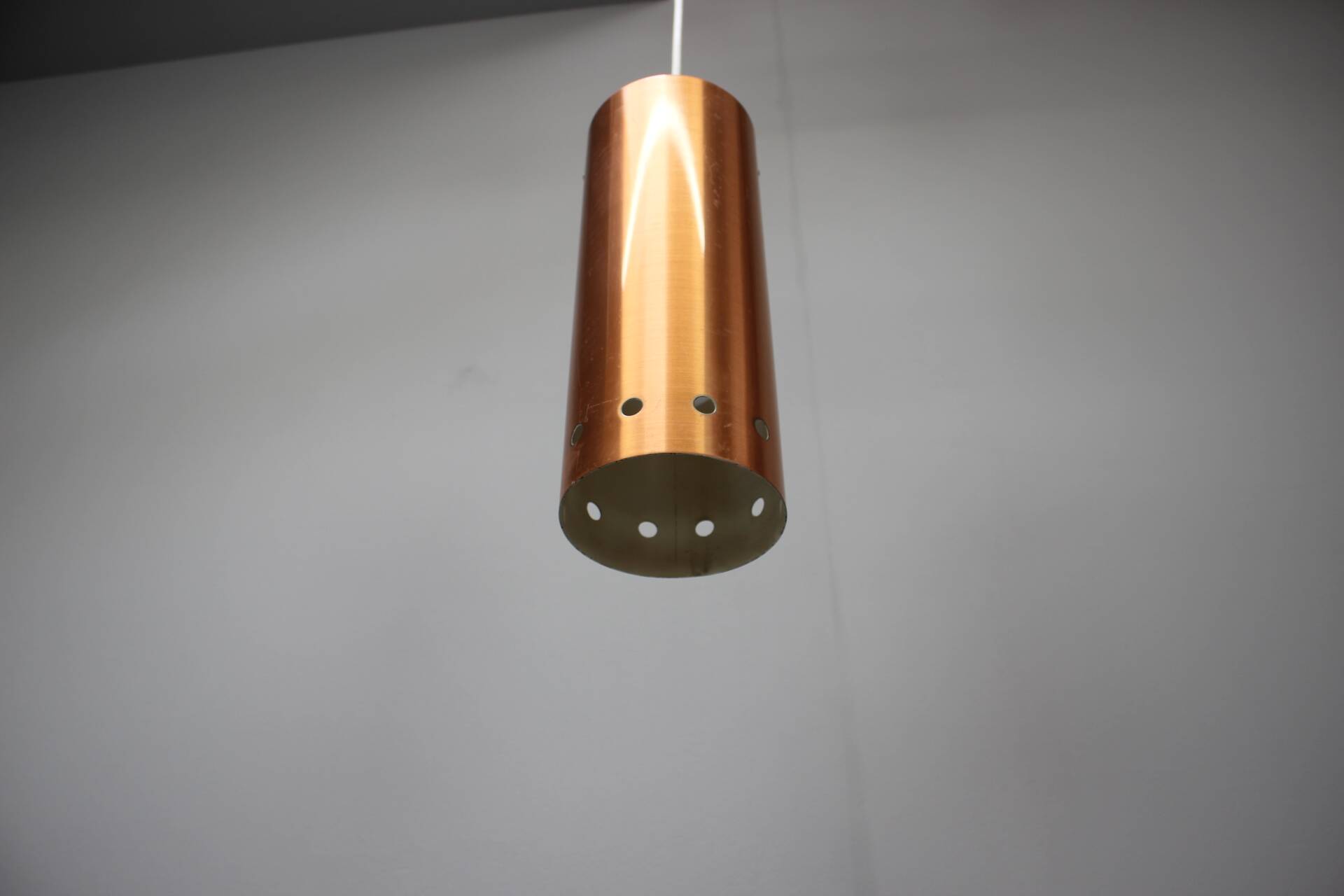 Mid-Century Pendant, 1970s, Denmark, - made of Metal, - shows signs of us