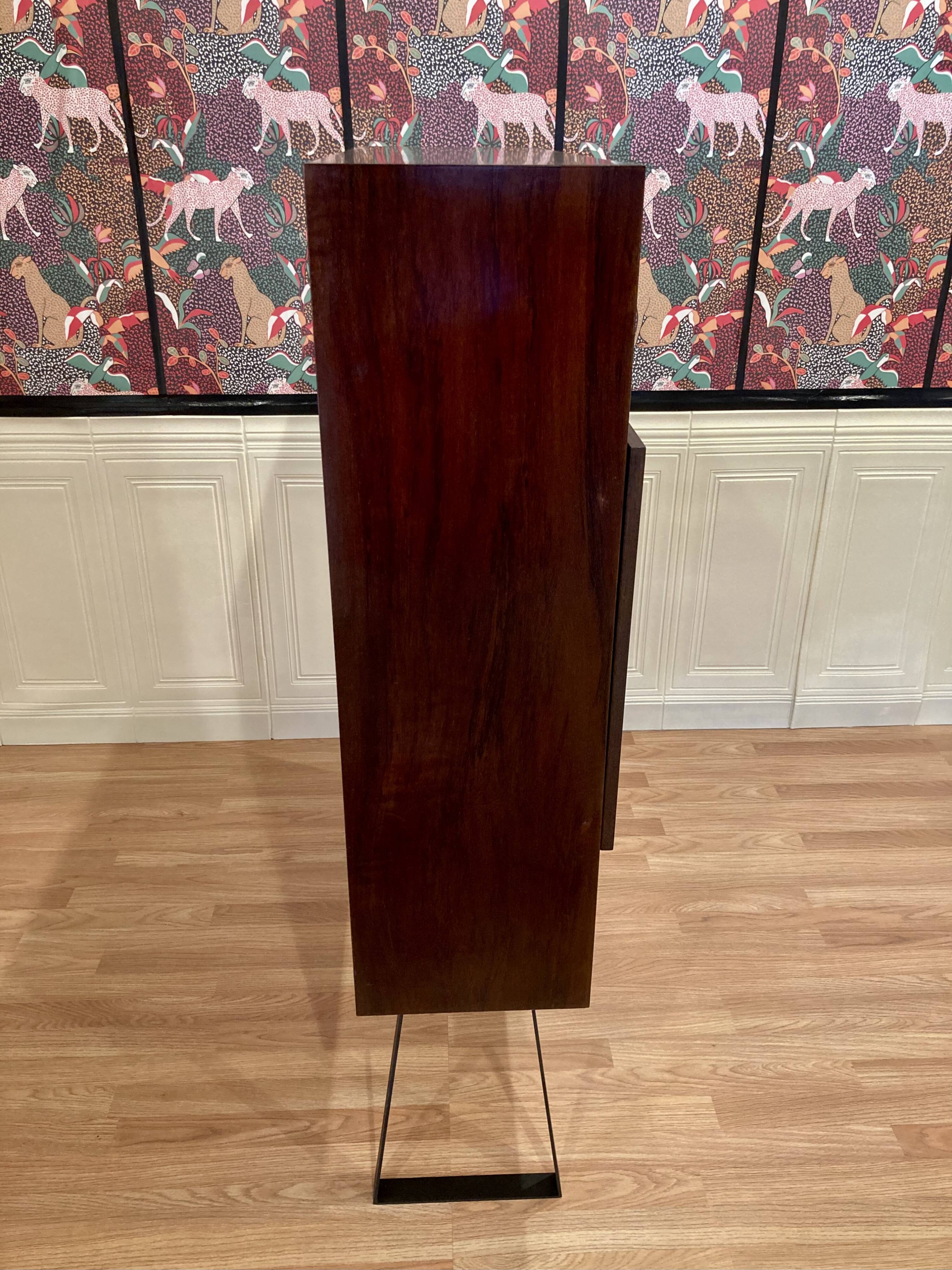 WALL MOUNTED ROSEWOOD DESK SCANDINAVIAN DESIGN.