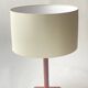 Jacques Adnet lamp in vintage 1950s saddle stitched leather